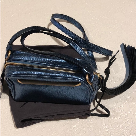 NWT Brian Atwood Crossbody Mini Bag Barbara Blue - Picture 4 of 12